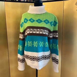 Vintage Old Navy turtle neck sweater, multiple colors, see tag pic for materials